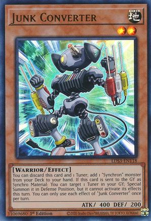 Junk Converter (LDS3-EN118) - Legendary Duelists: Season 3 1st Edition - Premium Yugioh Single from Konami - Just $0.63! Shop now at Game Crave Tournament Store