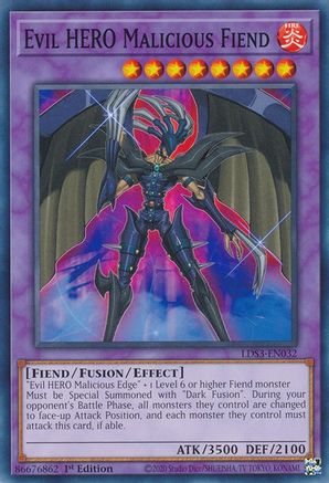 Evil HERO Malicious Fiend (LDS3-EN032) - Legendary Duelists: Season 3 1st Edition - Premium Yugioh Single from Konami - Just $0.25! Shop now at Game Crave Tournament Store