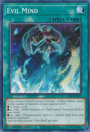 Evil Mind (LDS3-EN037) - Legendary Duelists: Season 3 1st Edition - Premium Yugioh Single from Konami - Just $0.25! Shop now at Game Crave Tournament Store