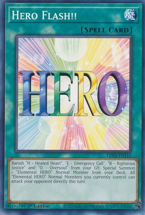 Hero Flash!! (LDS3-EN111) - Legendary Duelists: Season 3 1st Edition - Premium Yugioh Single from Konami - Just $0.25! Shop now at Game Crave Tournament Store