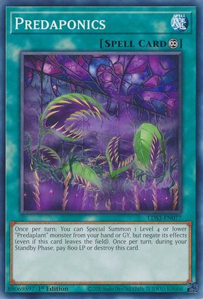 Predaponics (LDS3-EN077) - Legendary Duelists: Season 3 1st Edition - Premium Yugioh Single from Konami - Just $0.08! Shop now at Game Crave Tournament Store
