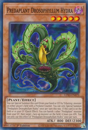 Predaplant Drosophyllum Hydra (LDS3-EN070) - Legendary Duelists: Season 3 1st Edition - Premium Yugioh Single from Konami - Just $0.25! Shop now at Game Crave Tournament Store