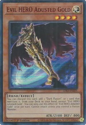 Evil HERO Adusted Gold (Red) (LDS3-EN025) - Legendary Duelists: Season 3 1st Edition - Premium Yugioh Single from Konami - Just $8.18! Shop now at Game Crave Tournament Store