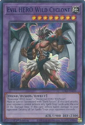 Evil HERO Wild Cyclone (Blue) (LDS3-EN030) - Legendary Duelists: Season 3 1st Edition - Premium Yugioh Single from Konami - Just $0.25! Shop now at Game Crave Tournament Store