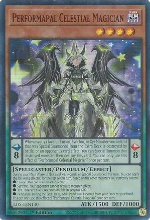 Performapal Celestial Magician (Red) (LDS3-EN130) - Legendary Duelists: Season 3 1st Edition - Premium Yugioh Single from Konami - Just $0.25! Shop now at Game Crave Tournament Store