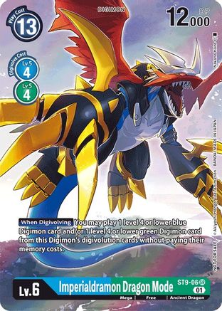 Imperialdramon Dragon Mode (Box Topper) (ST9-06) - Digital Hazard Foil - Premium Digimon Single from Bandai - Just $0.10! Shop now at Game Crave Tournament Store