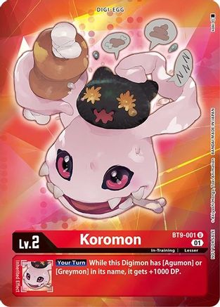 Koromon (Box Topper) (BT9-001) - X Record Foil - Premium Digimon Single from Bandai - Just $2.80! Shop now at Game Crave Tournament Store