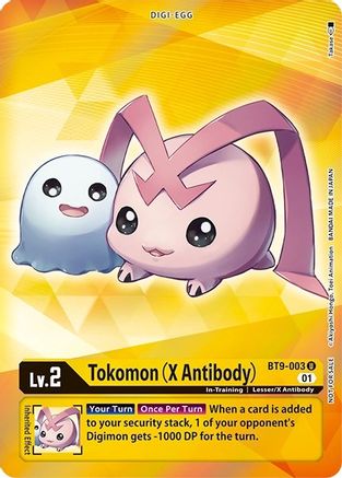 Tokomon (X Antibody) (Box Topper) (BT9-003) - X Record Foil - Premium Digimon Single from Bandai - Just $0.36! Shop now at Game Crave Tournament Store
