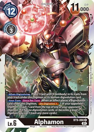 Alphamon (BT9-066) - X Record Foil - Premium Digimon Single from Bandai - Just $0.25! Shop now at Game Crave Tournament Store