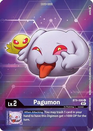 Pagumon (Box Topper) (BT9-006) - X Record Foil - Premium Digimon Single from Bandai - Just $0.58! Shop now at Game Crave Tournament Store