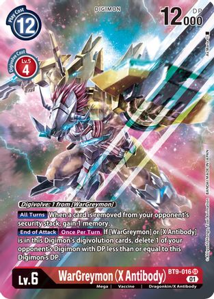 WarGreymon (X Antibody) (Alternate Art) (BT9-016) - X Record Foil - Premium Digimon Single from Bandai - Just $18.64! Shop now at Game Crave Tournament Store