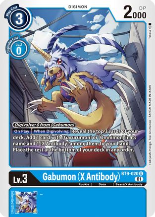 Gabumon (X Antibody) (BT9-020) - X Record - Premium Digimon Single from Bandai - Just $0.26! Shop now at Game Crave Tournament Store