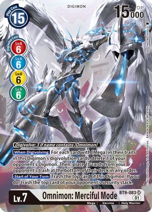 Omnimon: Merciful Mode (Alternate Art) (BT9-083) - X Record Foil - Premium Digimon Single from Bandai - Just $5.82! Shop now at Game Crave Tournament Store