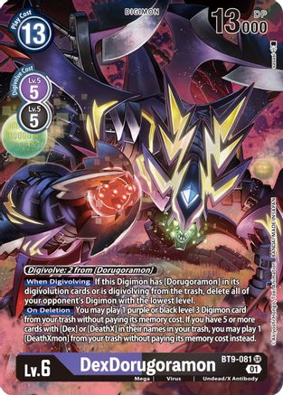 DexDorugoramon (Alternate Art) (BT9-081) - X Record Foil - Premium Digimon Single from Bandai - Just $2.94! Shop now at Game Crave Tournament Store