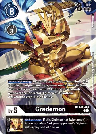 Grademon (Alternate Art) (BT9-064) - X Record Foil - Premium Digimon Single from Bandai - Just $3.07! Shop now at Game Crave Tournament Store