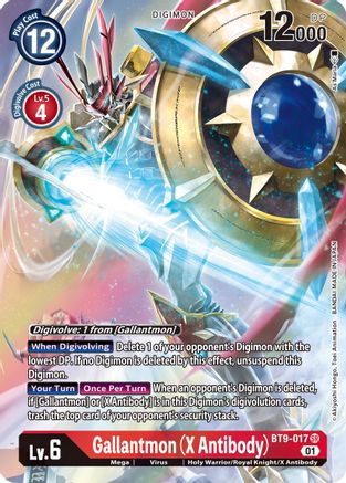 Gallantmon (X Antibody) (Alternate Art) (BT9-017) - X Record Foil - Premium Digimon Single from Bandai - Just $13.30! Shop now at Game Crave Tournament Store