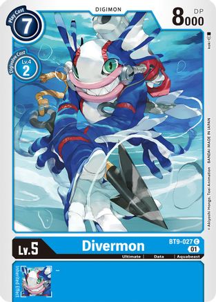 Divermon (BT9-027) - X Record - Premium Digimon Single from Bandai - Just $0.25! Shop now at Game Crave Tournament Store