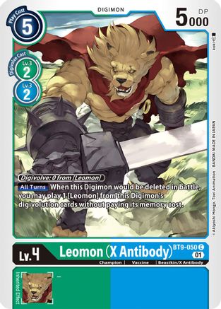 Leomon (X Antibody) (BT9-050) - X Record - Premium Digimon Single from Bandai - Just $0.25! Shop now at Game Crave Tournament Store