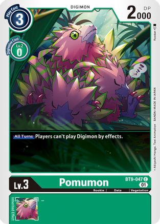 Pomumon (BT9-047) - X Record - Premium Digimon Single from Bandai - Just $0.28! Shop now at Game Crave Tournament Store