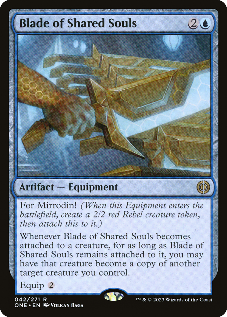 Blade of Shared Souls (ONE-042) - Phyrexia: All Will Be One - Premium MTG Single from Wizards of the Coast - Just $0.08! Shop now at Game Crave Tournament Store