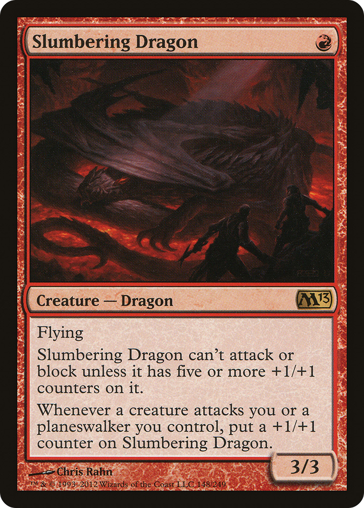 Slumbering Dragon (M13-148) - Magic 2013 - Premium MTG Single from Wizards of the Coast - Just $0.99! Shop now at Game Crave Tournament Store