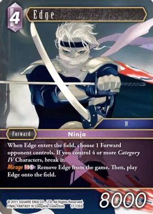 Edge (REBELLION'S CALL) Foil - Premium Final Fantasy Single from Rebellion's Call - Just $0.77! Shop now at Game Crave Tournament Store