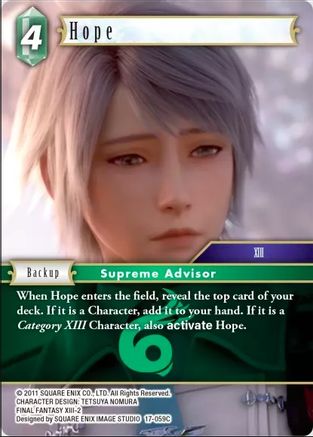 Hope (REBELLION'S CALL) Foil - Premium Final Fantasy Single from Rebellion's Call - Just $0.25! Shop now at Game Crave Tournament Store