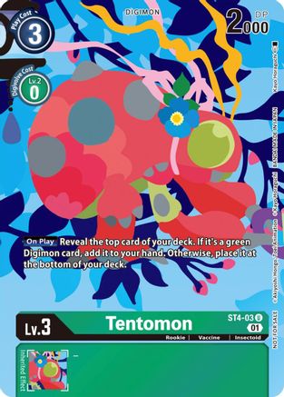 Tentomon (Tamer's Card Set 2 Floral Fun) (ST4-03) - Starter Deck 04: Giga Green - Premium Digimon Single from Bandai - Just $2.44! Shop now at Game Crave Tournament Store