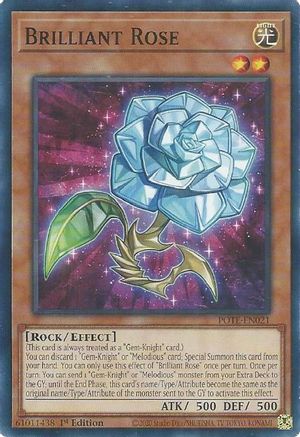 Brilliant Rose (POTE-EN021) - Power of the Elements Unlimited - Premium Yugioh Single from Konami - Just $0.25! Shop now at Game Crave Tournament Store