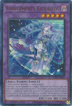 Tearlaments Kitkallos (POTE-EN042) - Power of the Elements 1st Edition - Premium Yugioh Single from Konami - Just $3.92! Shop now at Game Crave Tournament Store