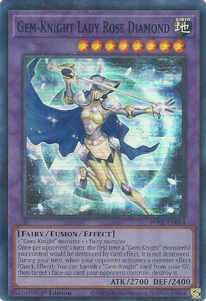 Gem-Knight Lady Rose Diamond (POTE-EN044) - Power of the Elements 1st Edition - Premium Yugioh Single from Konami - Just $0.25! Shop now at Game Crave Tournament Store