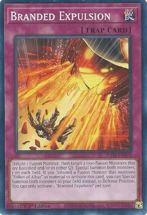 Branded Expulsion (POTE-EN070) - Power of the Elements Unlimited - Premium Yugioh Single from Konami - Just $0.25! Shop now at Game Crave Tournament Store
