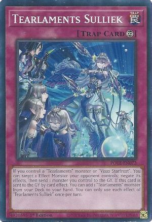 Tearlaments Sulliek (POTE-EN072) - Power of the Elements Unlimited - Premium Yugioh Single from Konami - Just $0.25! Shop now at Game Crave Tournament Store