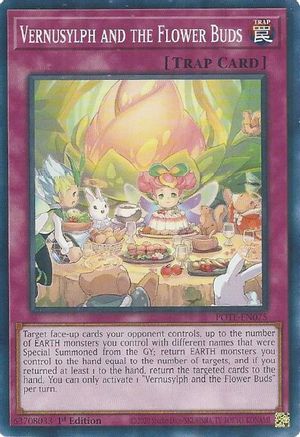 Vernusylph and the Flower Buds (POTE-EN075) - Power of the Elements Unlimited - Premium Yugioh Single from Konami - Just $0.25! Shop now at Game Crave Tournament Store