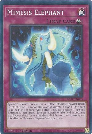 Mimesis Elephant (POTE-EN085) - Power of the Elements Unlimited - Premium Yugioh Single from Konami - Just $0.08! Shop now at Game Crave Tournament Store