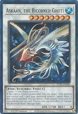 Askaan, the Bicorned Ghoti (POTE-EN089) - Power of the Elements Unlimited - Premium Yugioh Single from Konami - Just $0.25! Shop now at Game Crave Tournament Store