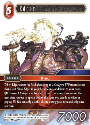 Edgar (REBELLION'S CALL) Foil - Premium Final Fantasy Single from Rebellion's Call - Just $9.97! Shop now at Game Crave Tournament Store