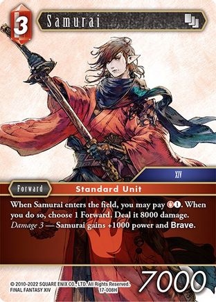 Samurai (008) (REBELLION'S CALL) - Premium Final Fantasy Single from Rebellion's Call - Just $0.30! Shop now at Game Crave Tournament Store