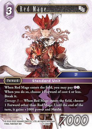 Red Mage (REBELLION'S CALL) - Premium Final Fantasy Single from Rebellion's Call - Just $0.27! Shop now at Game Crave Tournament Store