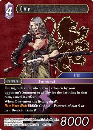 Owe (REBELLION'S CALL) - Premium Final Fantasy Single from Rebellion's Call - Just $0.25! Shop now at Game Crave Tournament Store