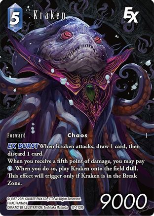 Kraken EX (Full Art) (REBELLION'S CALL) Foil - Premium Final Fantasy Single from Rebellion's Call - Just $3.61! Shop now at Game Crave Tournament Store
