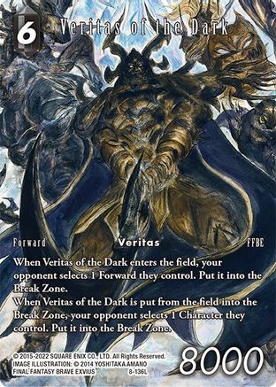 Veritas of the Dark (Full Art Reprint) (REBELLION'S CALL) Foil - Premium Final Fantasy Single from Rebellion's Call - Just $5.37! Shop now at Game Crave Tournament Store