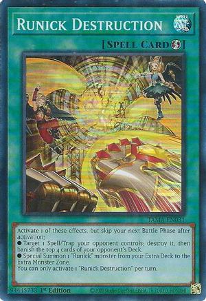 Runick Destruction (TAMA-EN031) - Tactical Masters 1st Edition - Premium Yugioh Single from Konami - Just $0.32! Shop now at Game Crave Tournament Store