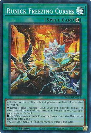 Runick Freezing Curses (TAMA-EN033) - Tactical Masters 1st Edition - Premium Yugioh Single from Konami - Just $0.34! Shop now at Game Crave Tournament Store