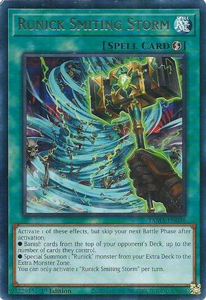 Runick Smiting Storm (TAMA-EN036) - Tactical Masters 1st Edition - Premium Yugioh Single from Konami - Just $0.25! Shop now at Game Crave Tournament Store