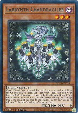 Game Crave Tournament Store - Labrynth Chandraglier (TAMA-EN018) - Tactical Masters 1st Edition Game Crave Tournament Store - Labrynth Chandraglier (TAMA-EN018) - Tactical Masters 1st Edition