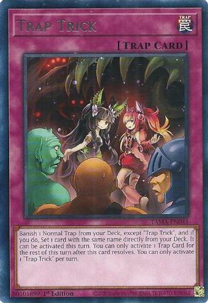 Trap Trick (TAMA-EN045) - Tactical Masters 1st Edition - Premium Yugioh Single from Konami - Just $0.25! Shop now at Game Crave Tournament Store