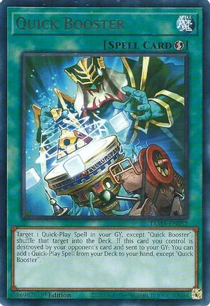 Quick Booster (TAMA-EN052) - Tactical Masters 1st Edition - Premium Yugioh Single from Konami - Just $0.25! Shop now at Game Crave Tournament Store