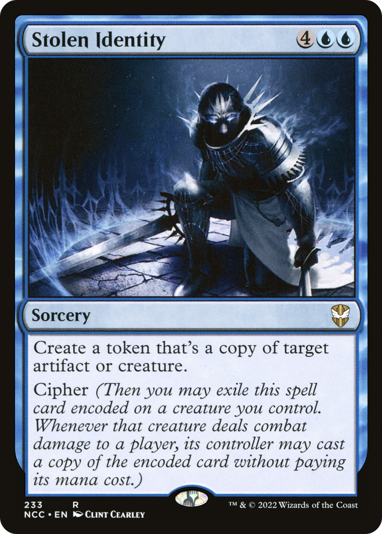 Stolen Identity (NCC-233) - New Capenna Commander - Premium MTG Single from Wizards of the Coast - Just $0.11! Shop now at Game Crave Tournament Store