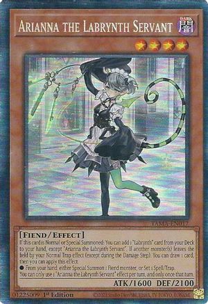 Arianna the Labrynth Servant (CR) (TAMA-EN017) - Tactical Masters 1st Edition - Premium Yugioh Single from Konami - Just $37.38! Shop now at Game Crave Tournament Store